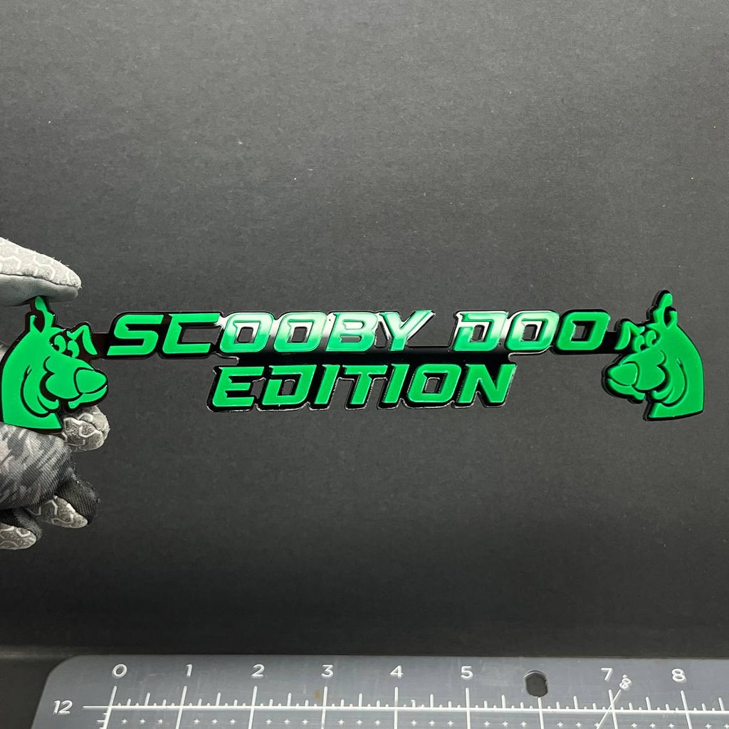 1x Scooby Doo Edition Emblem – 3D Multicolor Acrylic Car Badge Decal Sticker