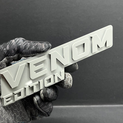 1PC Venom Grey Emblem Badass 3D Acrylic Multicolor Car Exterior Fender Tailgate