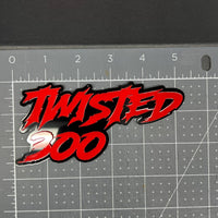 1PC Twisted 300 Emblem – 3D Multicolor Acrylic Car Badge for Fender & Tailgate