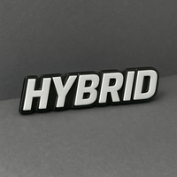 1PC HYBRID Emblem – 3D Multicolor Acrylic Car Fender Tailgate Badge