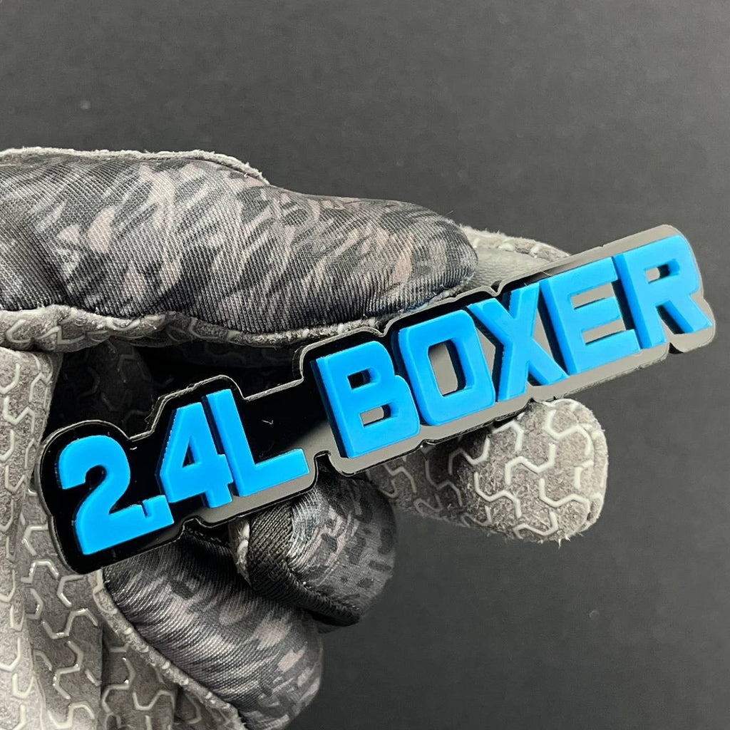 1PC 2.4L BOXER Emblem – 3D Acrylic Tailgate or Fender Badge for Truck SUV Car