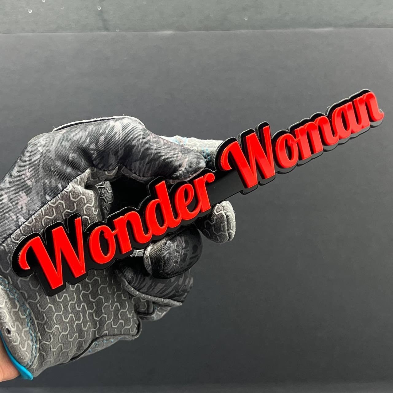 Wonder Woman 3D Emblem – Custom Acrylic Car, Truck & SUV Badge 1pcs