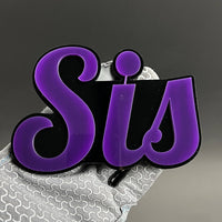 1PCS SIS 3D Badge – Acrylic Fender Tailgate Trunk Car Truck Emblem Decal