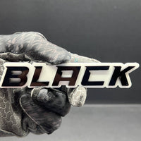 1PCS BLACK Emblem – Durable 3D Multicolor Acrylic Car & SUV Fender Badge