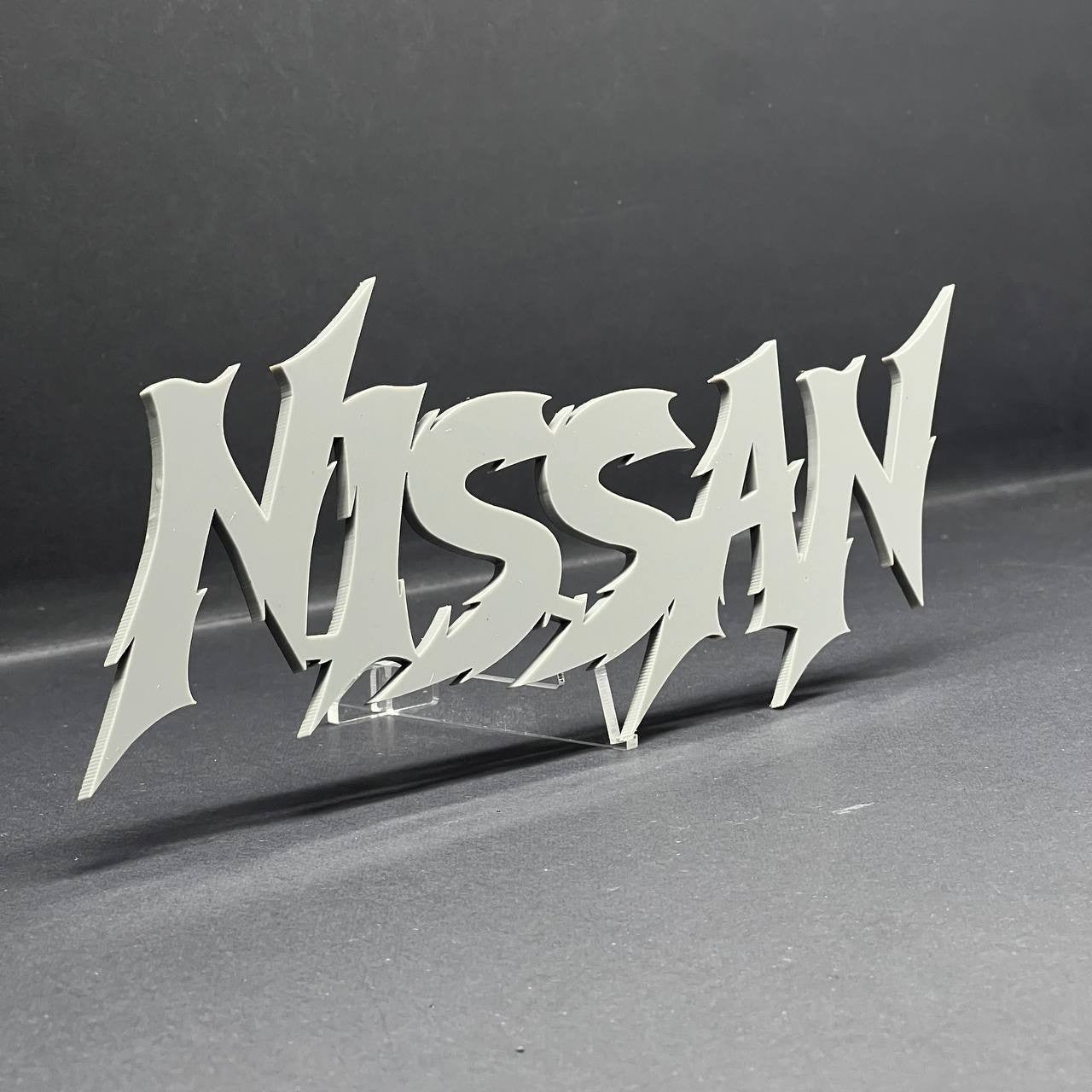 1PC Nissan Emblem – Multicolor Acrylic Car Exterior Fender Tailgate Badge Sticke