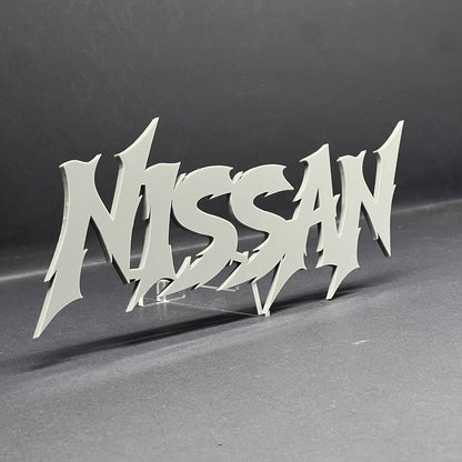 1PC Nissan Emblem – Multicolor Acrylic Car Exterior Fender Tailgate Badge Sticke