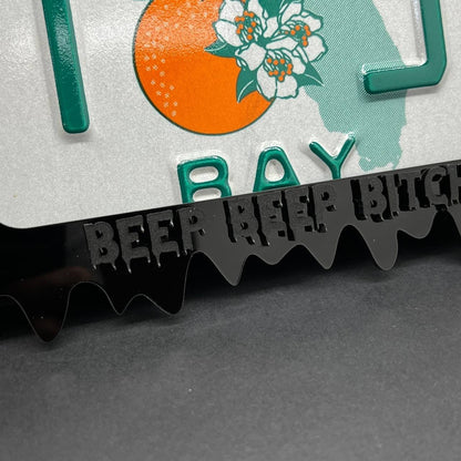 Beep Beep Bitch Black License Plate Frame Cover, Frame, Car Frame