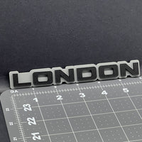 1PC LONDON Emblem – 3D Acrylic Tailgate Badge Decal for Car Truck SUV