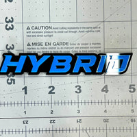 1PC HYBRID Emblem – 3D Multicolor Acrylic Car & Truck Fender Badge Decal