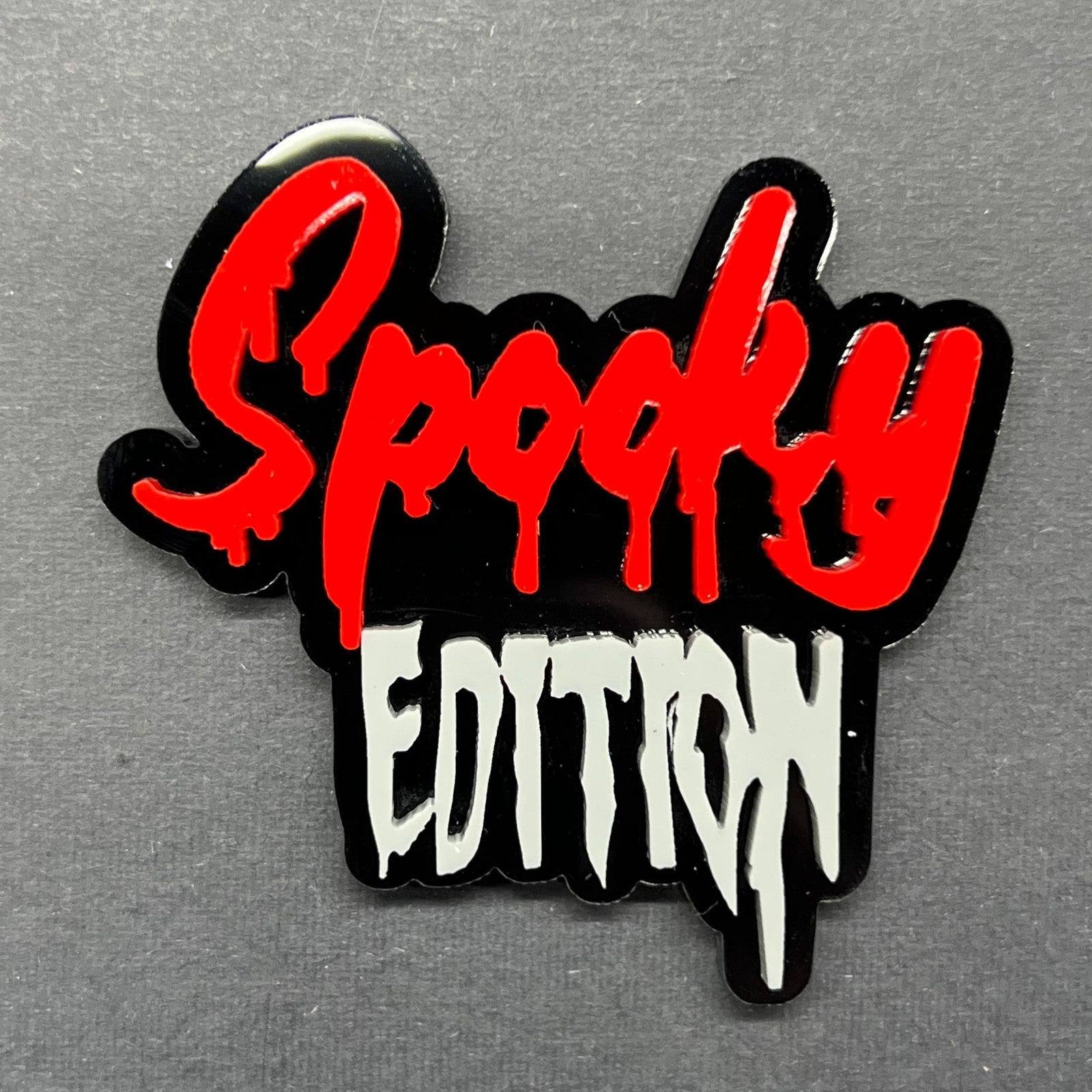 1PC Spooky Edition Emblem – Durable 3D Multicolor Acrylic Tailgate Badge