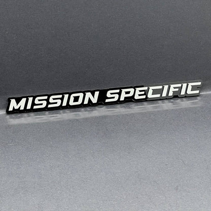 MISSION SPECIFIC Emblem – 3D Multicolor Acrylic Fender & Tailgate Badge (1pcs)