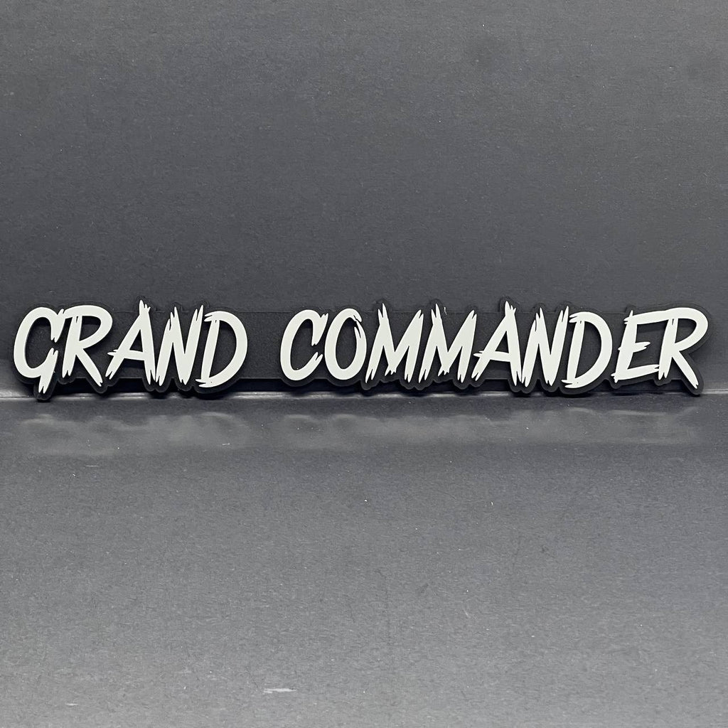 1PC GRAND COMMANDER 3D Emblem – Multicolor Acrylic Tailgate & Fender Badge