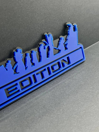 1PC LOTR Blue Edition Emblem Car Badges Badass 3D Sticker LOTR  Decal Multicolor