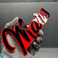 1PC MARS Emblem – 3D Multicolor Acrylic Car & SUV Fender Badge