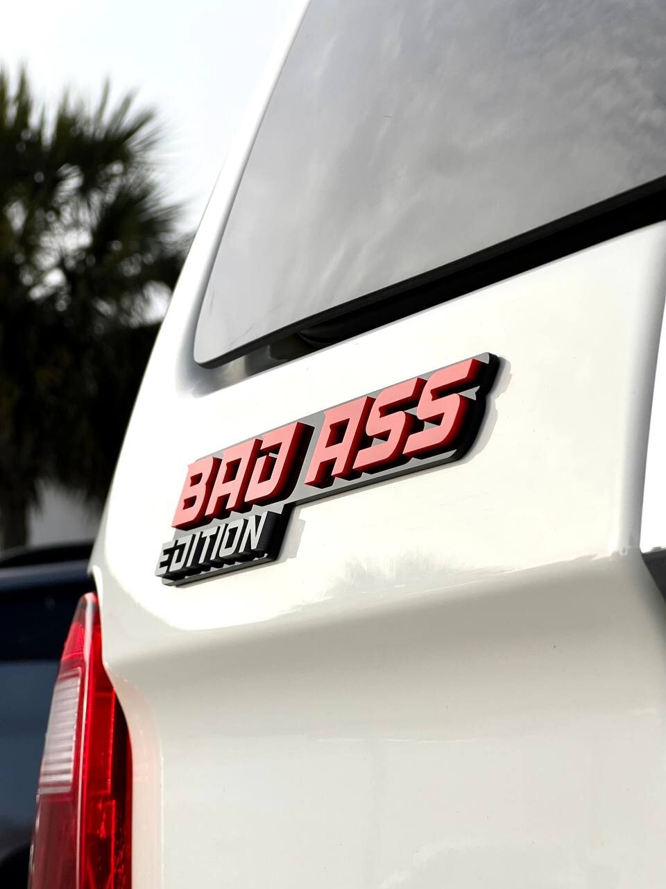 New Bad Ass Edition Emblem Car Badges Badass 3D Sticker Decal Black Red (1pc)