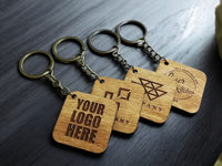 Personalised Keychain With Logo Hotel Keychain Wooden Keychain Key Ring