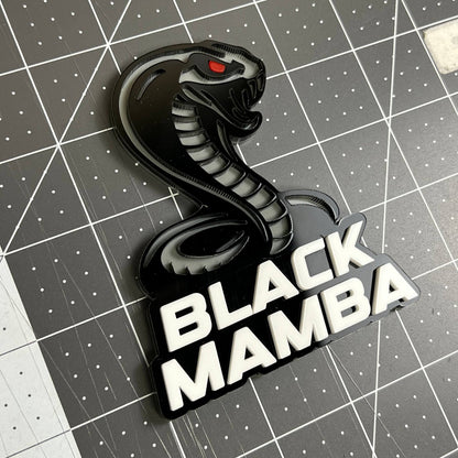 BLACK MAMBA 3D Emblem – Custom Acrylic Tailgate Badge for Ford Truck & SUV 1PC