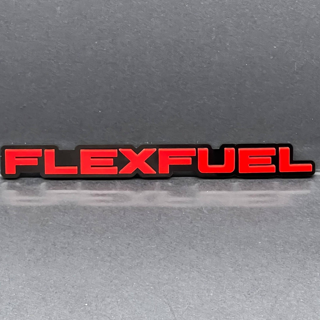 1pcs FLEXFUEL 3D Emblem – Multicolor Acrylic Car Badge for Fender or Trunk