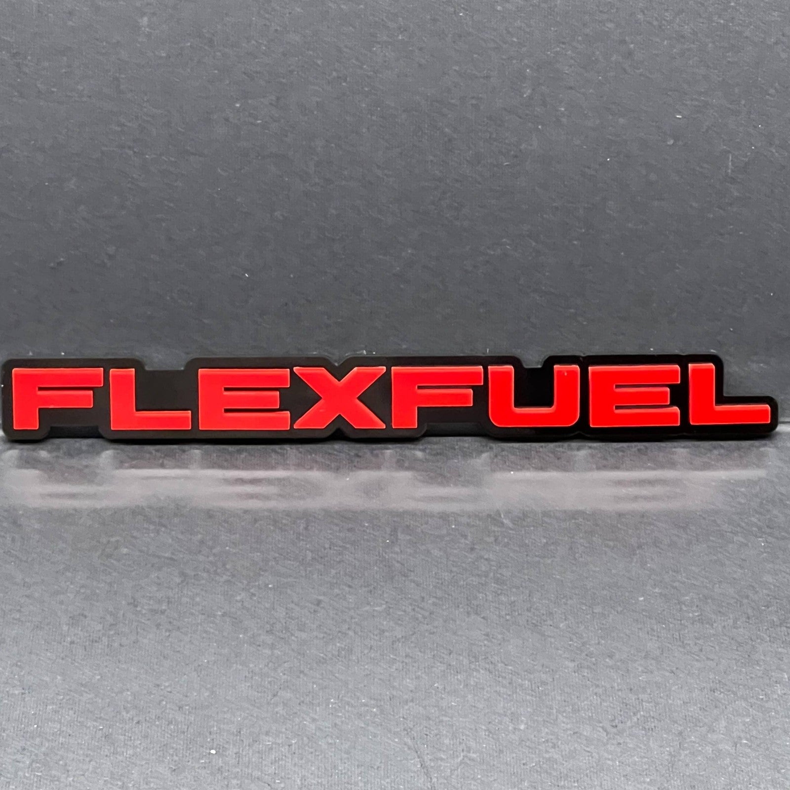 1pcs FLEXFUEL 3D Emblem – Multicolor Acrylic Car Badge for Fender or Trunk