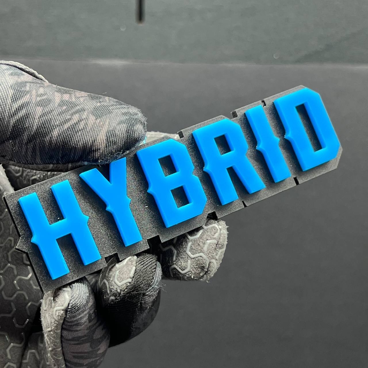 1pc HYBRID 3D Emblem – Custom Multicolor Acrylic Car Fender & Tailgate Badge