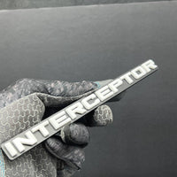 1pc INTERCEPTOR Multicolor 3D Car Emblem – Durable Badge for Car, SUV & Truck