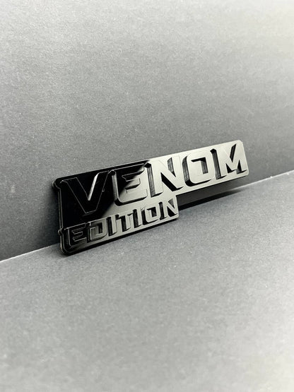 1pcs Venom Black Edition Emblem Car Badges Badass 3D Sticker Decal Multicolor