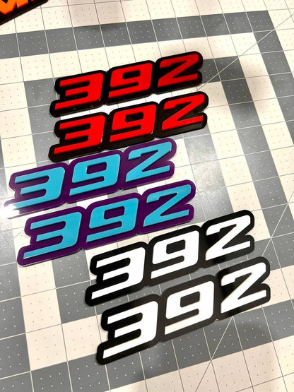 Multicolor 392 Emblems –  392 Side Fender Badges (Set of 2) for 392 Emblem