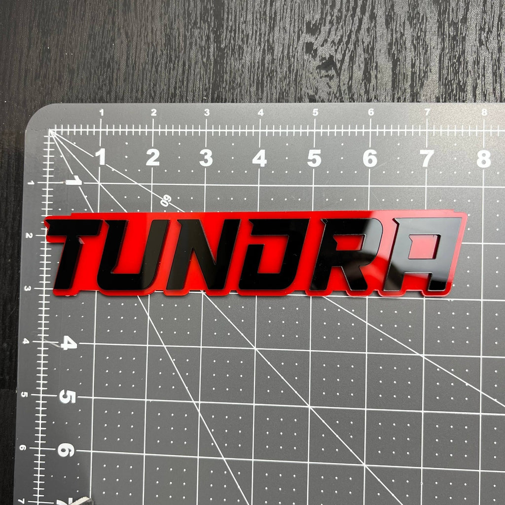1PC TUNDRA Emblem – Multicolor 3D Acrylic Car & Truck Fender Badge