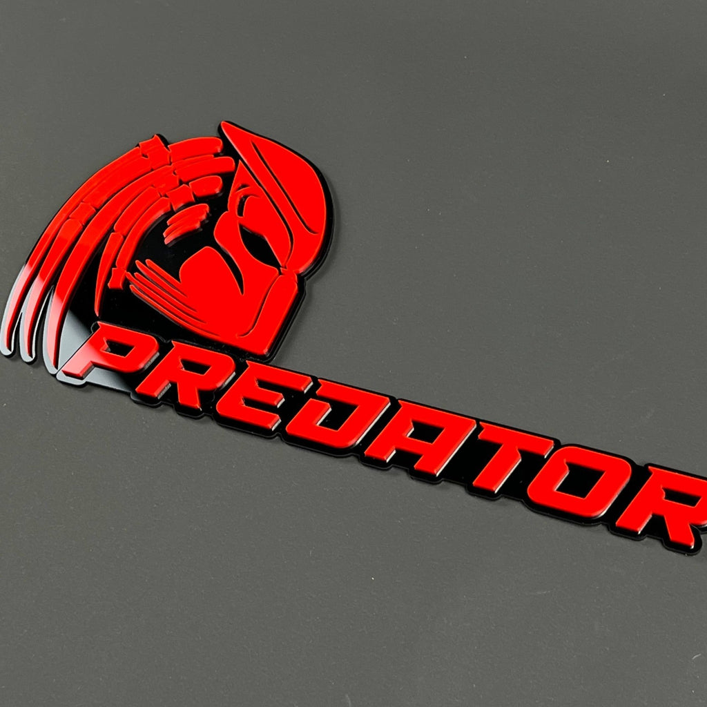 1PCS PREDATOR 3D Badge – Acrylic Fender Tailgate Trunk Car Truck Emblem Decal