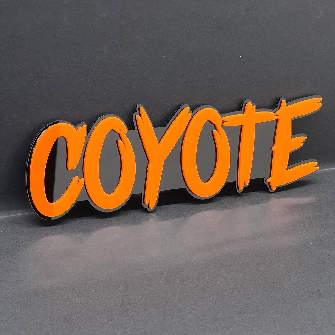 1PC COYOTE 3D Emblem – Custom Fender or Tailgate Badge for Car, SUV, or Truck