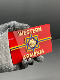 1pcs Western Armenia 3D Acrylic Car Emblem – Rear Badge for Vehicle