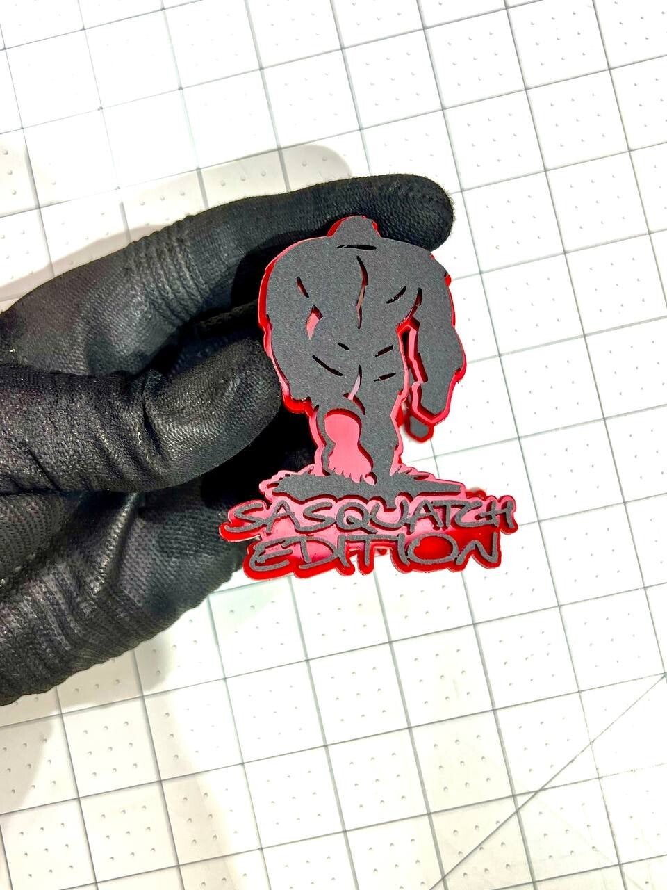 SASQUATCH EDITION EMBLEM BADGE QTY 1 3D ACRYLIC STICKER DECAL TRUCK SUV OFF ROAD
