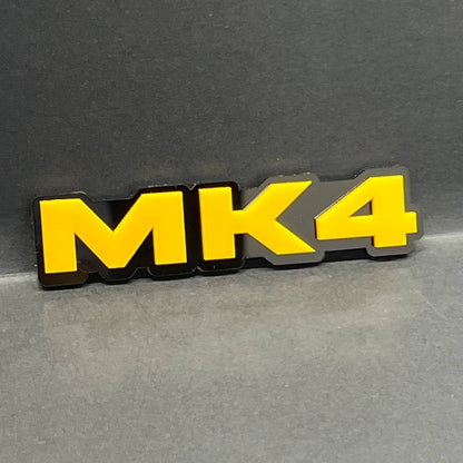 1PC MK4 Emblem – Fender Tailgate Badge Logo Decal For VW Golf Jetta Bora MK4