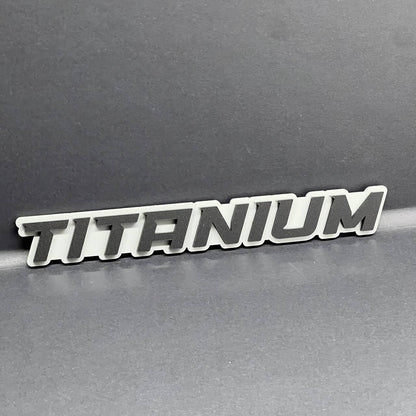 1pcs TITANIUM LETTERING MULTICOLOR Tailgate Emblem Badge