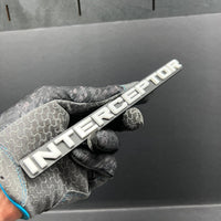 1pc INTERCEPTOR Multicolor 3D Car Emblem – Durable Badge for Car, SUV & Truck