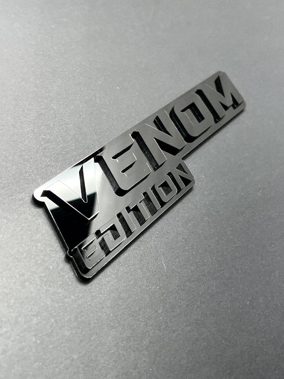 1pcs Venom Black Edition Emblem Car Badges Badass 3D Sticker Decal Multicolor