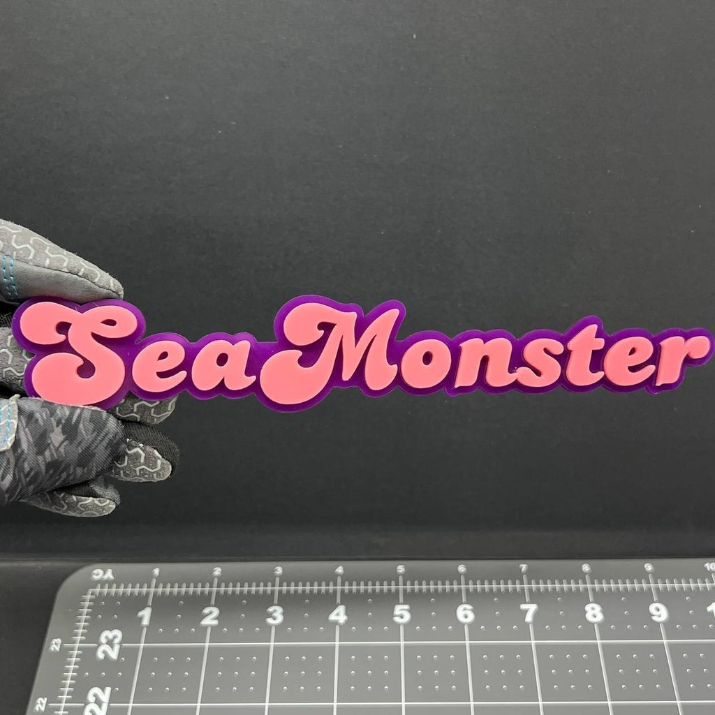 1PC SeaMonster Emblem – 3D Acrylic Tailgate Badge Decal for Car, Truck, SUV