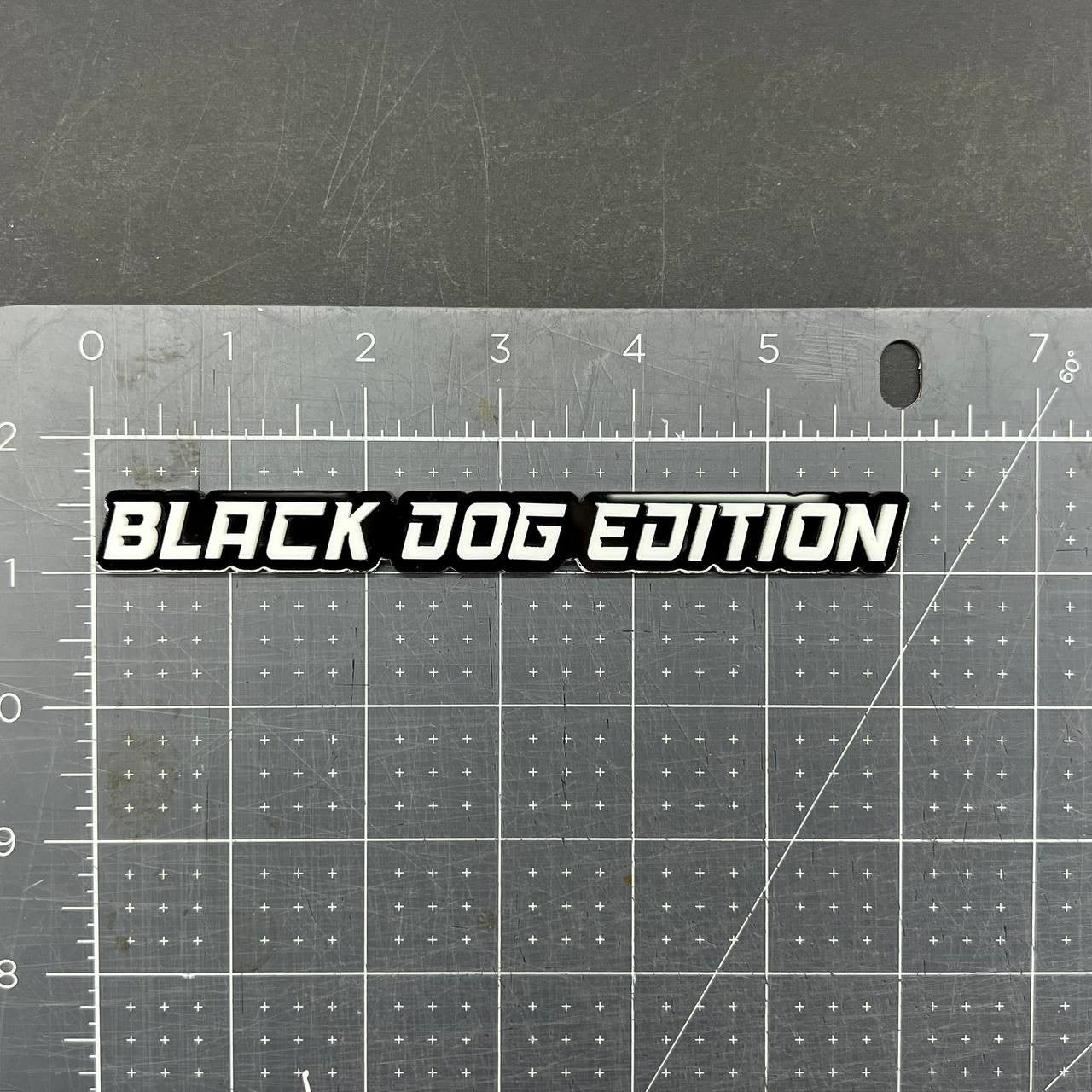 1PC BLACK DOG EDITION Emblem Multicolor Custom Badge Sticker for Car SUV TRUCK