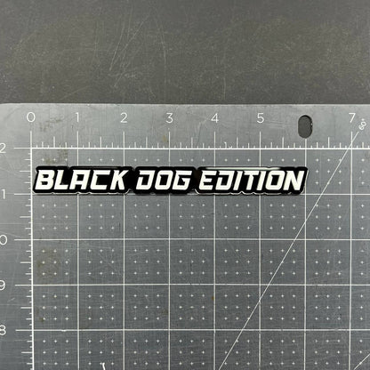 1PC BLACK DOG EDITION Emblem Multicolor Custom Badge Sticker for Car SUV TRUCK