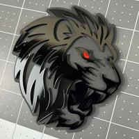 1pcs LION Multicolor 3D Acrylic Emblem – Custom Car, Truck & SUV Exterior Badge