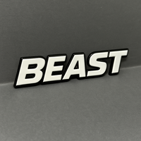 1PC BEAST Emblem – Custom Acrylic Fender or Tailgate Badge