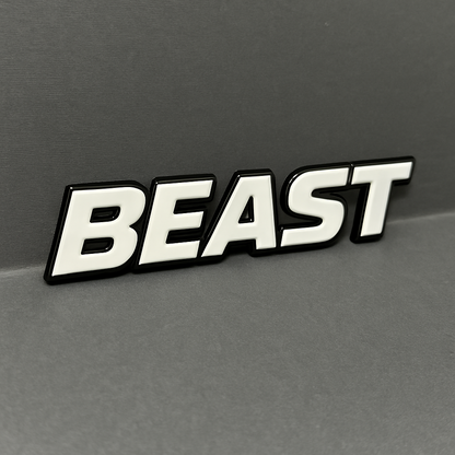 1PC BEAST Emblem – Custom Acrylic Fender or Tailgate Badge