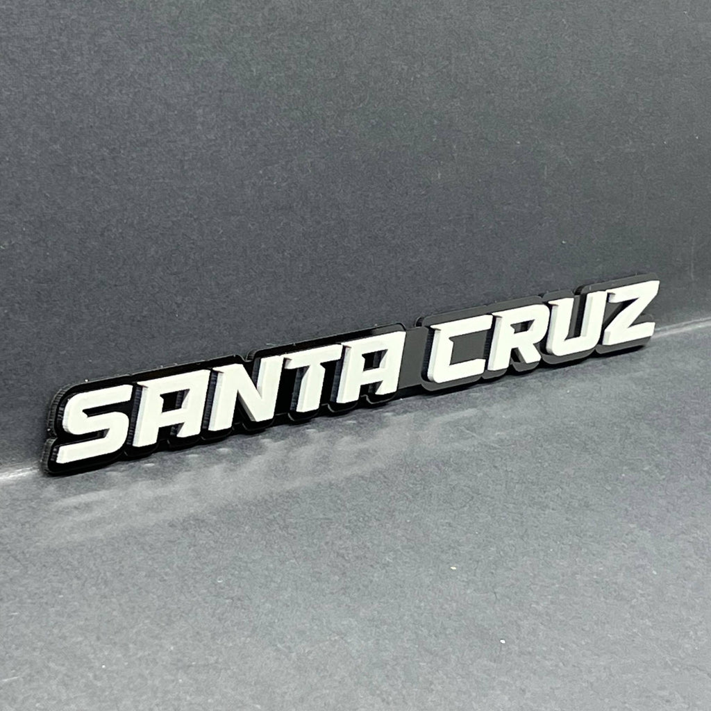 1PC SANTA CRUZ Emblem – Custom 3D Acrylic Fender & Tailgate Car Badge