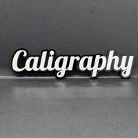 1PC CALIGRAPHY 3D Emblem – Multicolor Acrylic Tailgate & Fender Car Badge