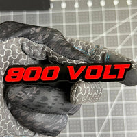 1pc 800 VOLT Multicolor 3D Acrylic Emblem – Electric Car & SUV Performance Badge