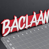 1PC BACLAAN Emblem – 3D Multicolor Acrylic Car Badge Decal for Truck SUV Auto