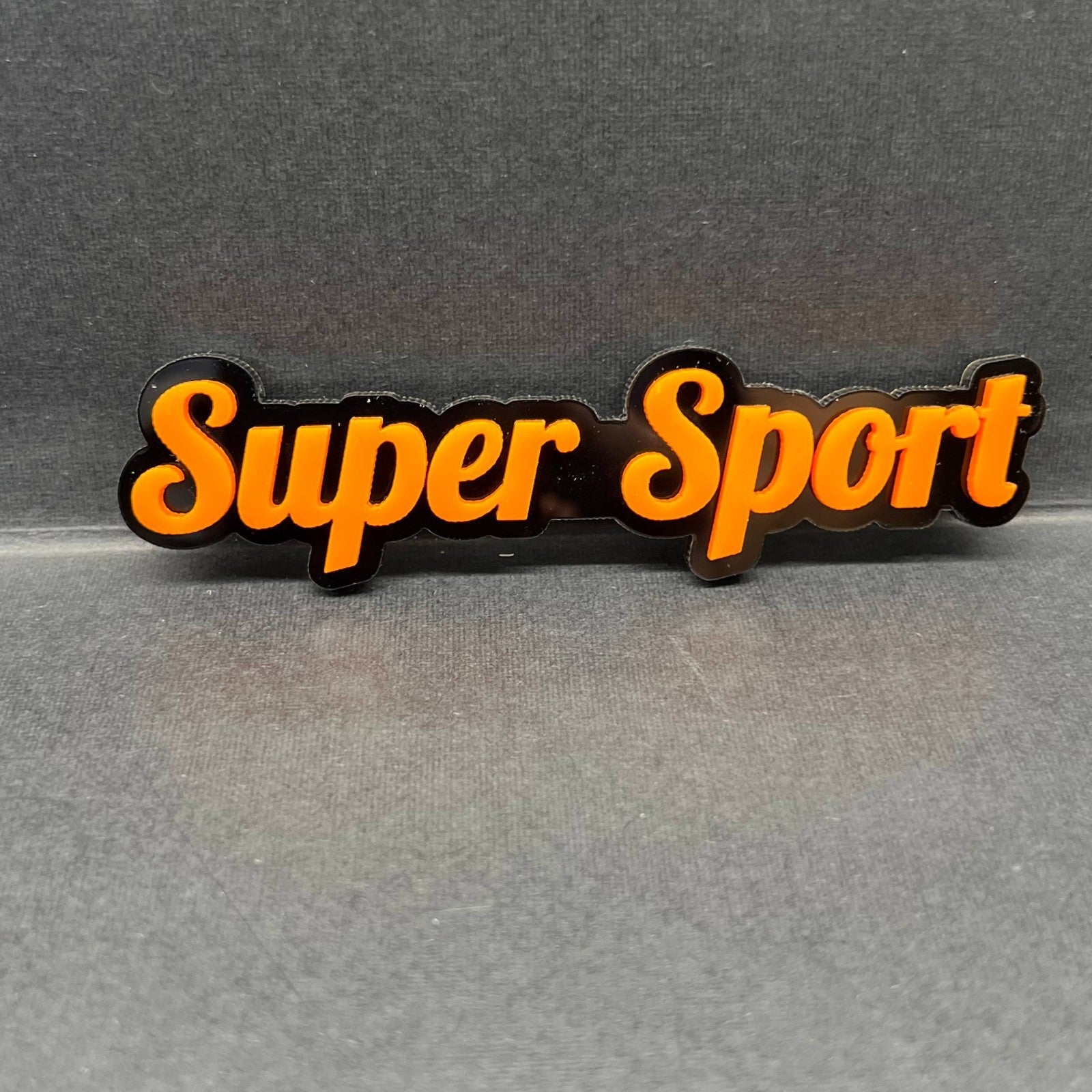 1PCS SUPER SPORT Emblem – Durable 3D Multicolor Acrylic Car & Truck Badge
