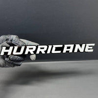 1PC HURRICANE 3D Emblem White Custom Badge Sticker for Car SUV TRUCK