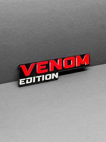 1PCS Red Venom Edition Emblem Car Badges Badass 3D Sticker Decal Multicolor