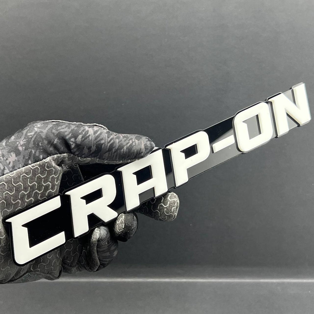CRAP ON 3D Emblem – Custom Acrylic Exterior Badge Sticker for Car SUV Truck